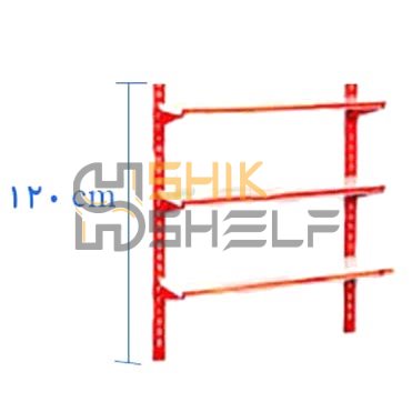 ست قفسه دیواری فروشگاهی طرح جدید (هایپری) به ارتفاع 1/20 متر