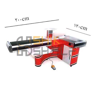 میز چک اوت متحرک موتوردار آهنی120*200