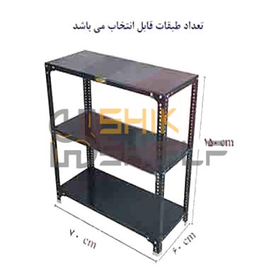 ست قفسه پیچ و مهره ای انباری به طول 70 عمق 60 سانتیمتر 1.5 متر